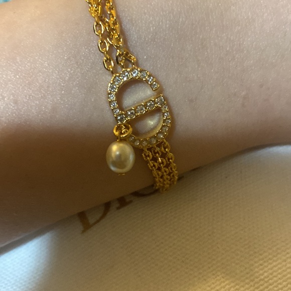 Christian Dior Multi Chain Petit CD Bracelet - Picture 3 of 4